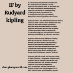this is the inspiring poem IF by rudyard kipling