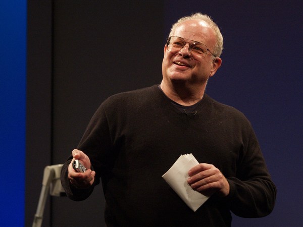 it is the image of Dr. Martin Seligman giving speech on Positive pSychology in TED talk