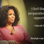 Quote on luck and opportunity by Oprah Winfrey