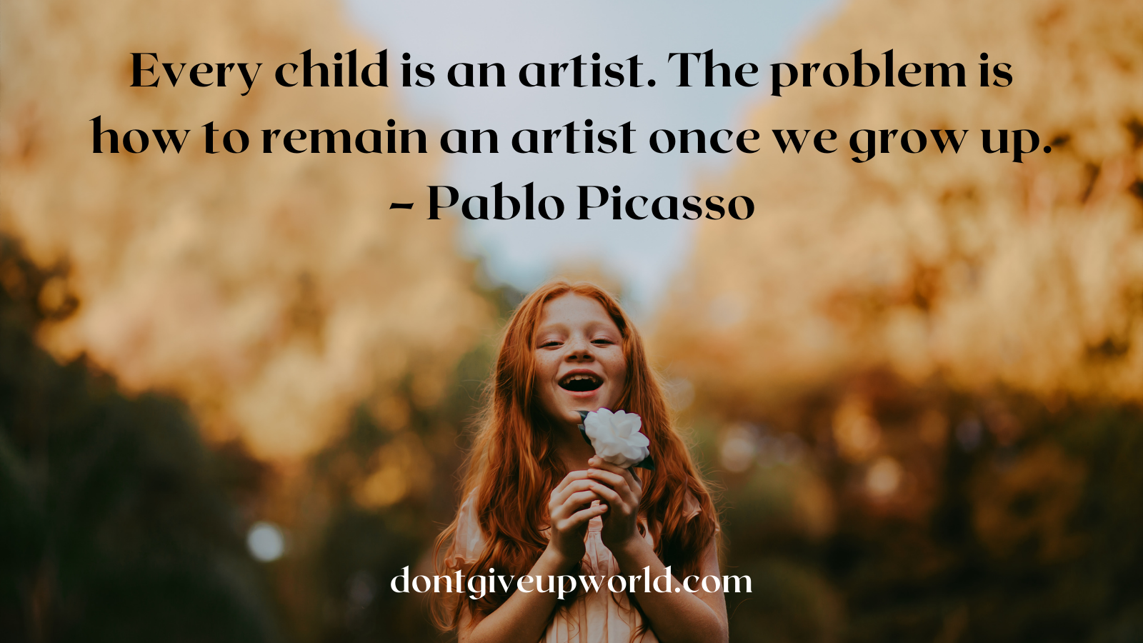 Quote on the artist by Pablo Picasso