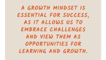A Growth Mindset is Essential For Success