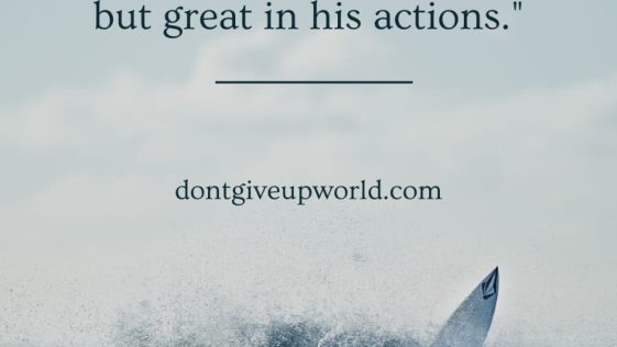 An Extraordinary Person is Simple in His Words But Great in His Action