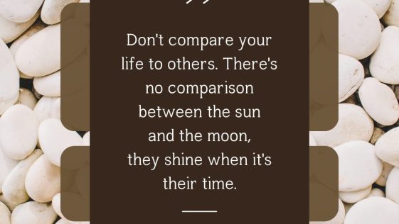 Dont Compare Your Life With Other