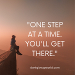 One step at a time