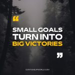 Small Goals Turn Into Big Victories