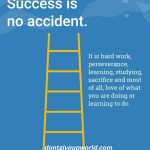 Success is no accident