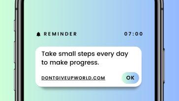 Take Small Steps Everyday to make progress
