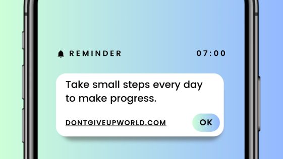 Take Small Steps Everyday to make progress