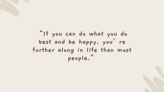 You are further along in life than most people