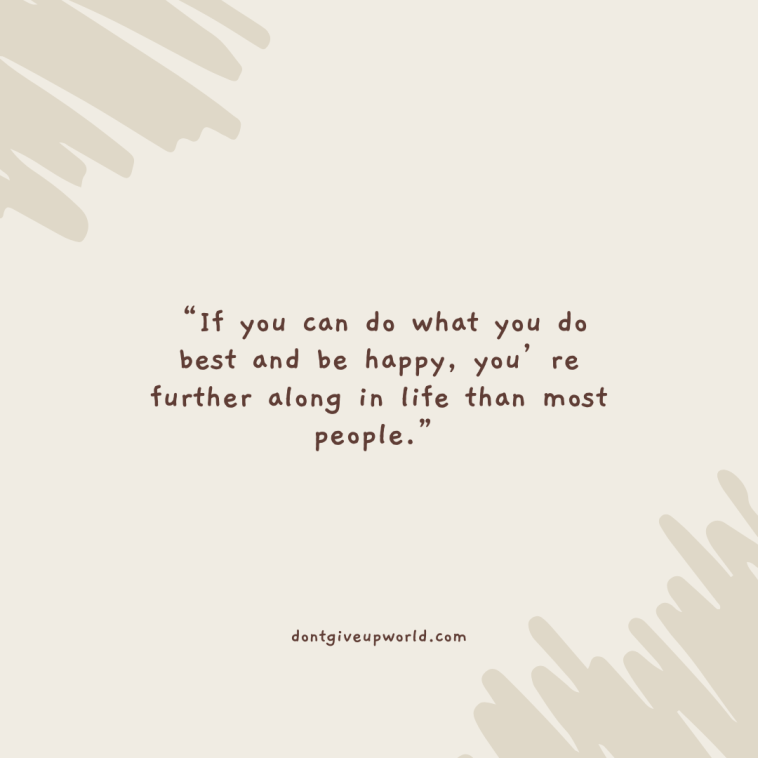 You are further along in life than most people