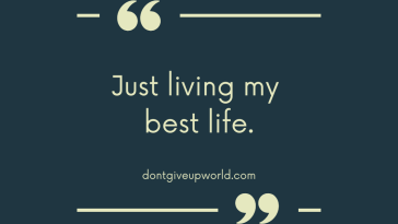 Just living my best life