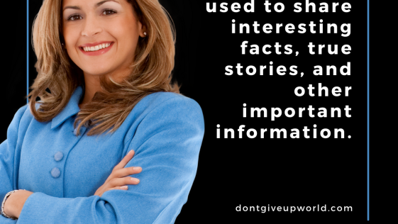 Social media can also be used to share interesting facts