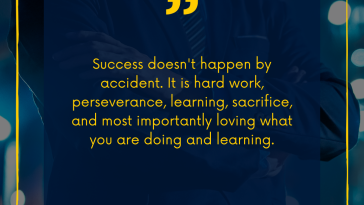 Success does not happen by accident