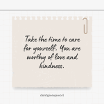 Take the time to care for Yourself