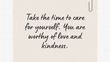 Take the time to care for Yourself