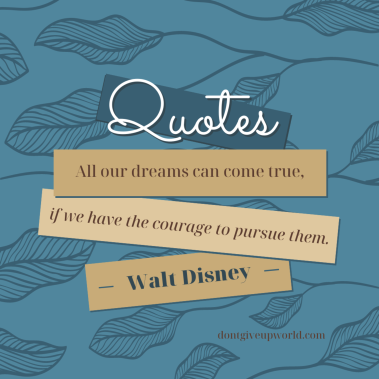 All our dreams can come true