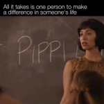 One person can change a life