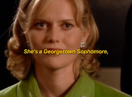 The West Wing leadership scene